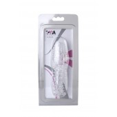 Прозрачная насадка с шишечками и шипами - 13,5 см. - Toyfa Basic - в Новочебоксарске купить с доставкой