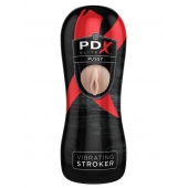 Мастурбатор-вагина Vibrating Pussy Stroker с вибрацией - Pipedream - в Новочебоксарске купить с доставкой