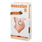 Розовые презервативы Masculan Ultra Long Pleasure с колечками, пупырышками и продлевающим эффектом - 10 шт. - Masculan - купить с доставкой в Новочебоксарске