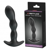 Черный анальный стимулятор простаты с вибрацией Special Anal Massager - 14,5 см. - Baile - в Новочебоксарске купить с доставкой