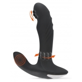 Черный вибромассажер простаты с функцией римминга Plug with Perineum Stimulator - 16,6 см. - Orion - в Новочебоксарске купить с доставкой