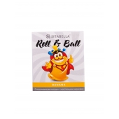 Стимулирующий презерватив-насадка Roll   Ball Banana - Sitabella - купить с доставкой в Новочебоксарске