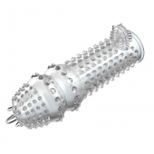 Закрытая прозрачная насадка Crystal sleeve - 14,2 см. - Erowoman-Eroman - в Новочебоксарске купить с доставкой