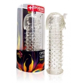 Закрытая прозрачная насадка на пенис Crystal Sleeve Faraon - 13,5 см. - Erowoman-Eroman - в Новочебоксарске купить с доставкой