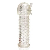 Закрытая прозрачная насадка на пенис Crystal Sleeve Faraon - 13,5 см. - Erowoman-Eroman - в Новочебоксарске купить с доставкой