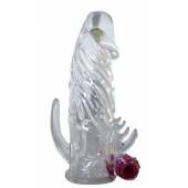 Закрытая прозрачная вибронасадка на пенис Crystal Sleeve Vibe - Erowoman-Eroman - в Новочебоксарске купить с доставкой