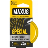 Презервативы с точками и рёбрами в железном кейсе MAXUS Special - 3 шт. - Maxus - купить с доставкой в Новочебоксарске