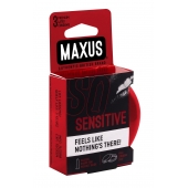 Ультратонкие презервативы в железном кейсе MAXUS Sensitive - 3 шт. - Maxus - купить с доставкой в Новочебоксарске
