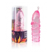 Закрытая рельефная насадка Crystal sleeve snakes в виде змеи с усиками - 14 см. - Erowoman-Eroman - в Новочебоксарске купить с доставкой