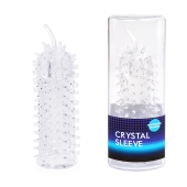 Закрытая рельефная насадка Crystal sleeve с усиками - 12 см. - Erowoman-Eroman - в Новочебоксарске купить с доставкой