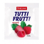 Пробник гель-смазки Tutti-frutti с малиновым вкусом - 4 гр. - Биоритм - купить с доставкой в Новочебоксарске