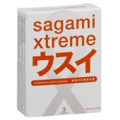 Ультратонкие презервативы Sagami Xtreme SUPERTHIN - 3 шт. - Sagami - купить с доставкой в Новочебоксарске