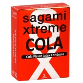 Ароматизированные презервативы Sagami Xtreme COLA - 3 шт. - Sagami - купить с доставкой в Новочебоксарске