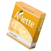 Презервативы Arlette Dotted с точечной текстурой - 3 шт. - Arlette - купить с доставкой в Новочебоксарске