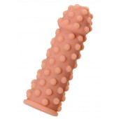 Телесная реалистичная насадка KOKOS Extreme Sleeve 02 с дополнительной стимуляцией - 12,7 см. - KOKOS - в Новочебоксарске купить с доставкой