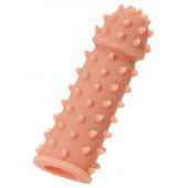 Телесная реалистичная насадка KOKOS Extreme Sleeve 03 с дополнительной стимуляцией - 12,7 см. - KOKOS - в Новочебоксарске купить с доставкой