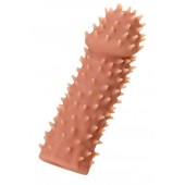 Телесная реалистичная насадка KOKOS Extreme Sleeve 07 с дополнительной стимуляцией - 12,7 см. - KOKOS - в Новочебоксарске купить с доставкой