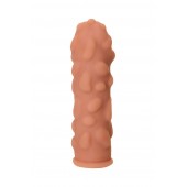 Телесная реалистичная насадка KOKOS Extreme Sleeve 11 с дополнительной стимуляцией - 12,7 см. - KOKOS - в Новочебоксарске купить с доставкой