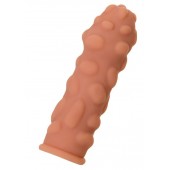Телесная реалистичная насадка KOKOS Extreme Sleeve 11 с дополнительной стимуляцией - 12,7 см. - KOKOS - в Новочебоксарске купить с доставкой