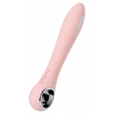 Розовый силиконовый вибратор с электростимуляцией GALVANI VIBE - 21 см. - ToyFa - купить с доставкой в Новочебоксарске