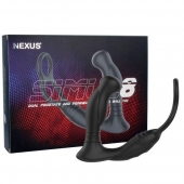 Черная анальная пробка NEXUS SIMUL8 с фиксацией на теле кольцами - Nexus Range - в Новочебоксарске купить с доставкой