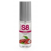 Смазка на водной основе S8 Flavored Lube со вкусом вишни - 50 мл. - Stimul8 - купить с доставкой в Новочебоксарске