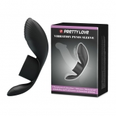 Черное кольцо на пенис с вибрацией Vibration Penis Sleeve - Baile - в Новочебоксарске купить с доставкой