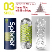 Мастурбатор SPINNER Shell - Tenga - в Новочебоксарске купить с доставкой
