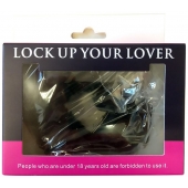 Черные меховые наручники Love с ключиками - Baile - купить с доставкой в Новочебоксарске