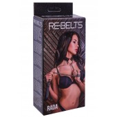 Черный поводок и чокер с кольцом Rada - Rebelts - купить с доставкой в Новочебоксарске