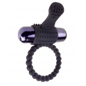 Черное эрекционное виброкольцо Vibrating Silicone Super Ring - Pipedream - в Новочебоксарске купить с доставкой