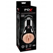 Телесный вибромастурбатор-вагина Cock Compressor Vibrating Stroker - Pipedream - в Новочебоксарске купить с доставкой