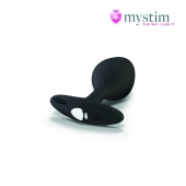 Черная пробка Mystim Rocking Vibe S с возможностью подключения к электростимулятору - 9,7 см. - MyStim - купить с доставкой в Новочебоксарске