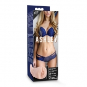 Телесный мастурбатор-вагина с вибропулей Ashley - Blush Novelties - в Новочебоксарске купить с доставкой