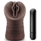 Коричневый мастурбатор-вагина Alexis - Blush Novelties - в Новочебоксарске купить с доставкой