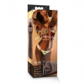 Коричневый мастурбатор-ротик Heather - Blush Novelties - в Новочебоксарске купить с доставкой
