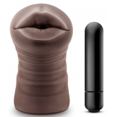 Коричневый мастурбатор-ротик Heather - Blush Novelties - в Новочебоксарске купить с доставкой