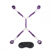 Фиолетовый набор фиксаций на кровати Classic Bedspreader - Lux Fetish - купить с доставкой в Новочебоксарске