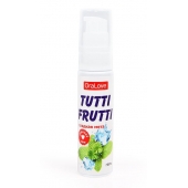 Гель-смазка Tutti-frutti со вкусом сладкой мяты - 30 гр. - Биоритм - купить с доставкой в Новочебоксарске