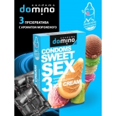 Презервативы для орального секса DOMINO Sweet Sex с ароматом мороженого - 3 шт. - Domino - купить с доставкой в Новочебоксарске