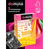 Презервативы для орального секса DOMINO Sweet Sex с ароматом манго - 3 шт. - Domino - купить с доставкой в Новочебоксарске