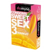 Презервативы для орального секса DOMINO Sweet Sex с ароматом манго - 3 шт. - Domino - купить с доставкой в Новочебоксарске