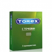 Текстурированные презервативы Torex  С точками  - 3 шт. - Torex - купить с доставкой в Новочебоксарске