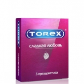 Презервативы Torex  Сладкая любовь  с ароматом клубники - 3 шт. - Torex - купить с доставкой в Новочебоксарске