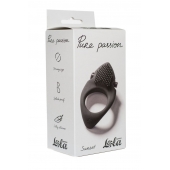 Черное эрекционное виброкольцо Pure Passion Sunset - Lola Games - в Новочебоксарске купить с доставкой