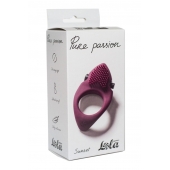 Бордовое эрекционное виброкольцо Pure Passion Sunset - Lola Games - в Новочебоксарске купить с доставкой