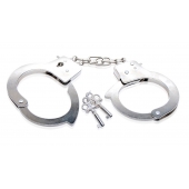 Металлические наручники Beginner s Metal Cuffs - Pipedream - купить с доставкой в Новочебоксарске