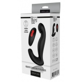 Черный вибромассажер простаты SWIRLING P-PLEASER - Dream Toys - в Новочебоксарске купить с доставкой