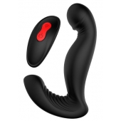 Черный вибромассажер простаты SWIRLING P-PLEASER - Dream Toys - в Новочебоксарске купить с доставкой