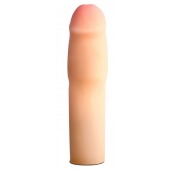 Телесная насадка-удлинитель на пенис PERFORMANCE 1.5INCH COCK XTENDER - 16 см. - Blush Novelties - в Новочебоксарске купить с доставкой